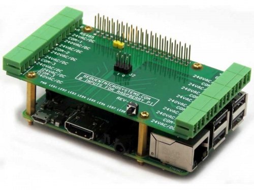 Eight HV Digital Inputs 8-Layer Stackable HAT for Raspberry Pi